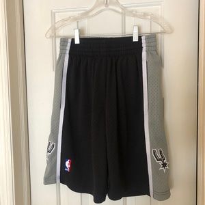Brand New Mitchell & Ness spurs hardwood classic shorts